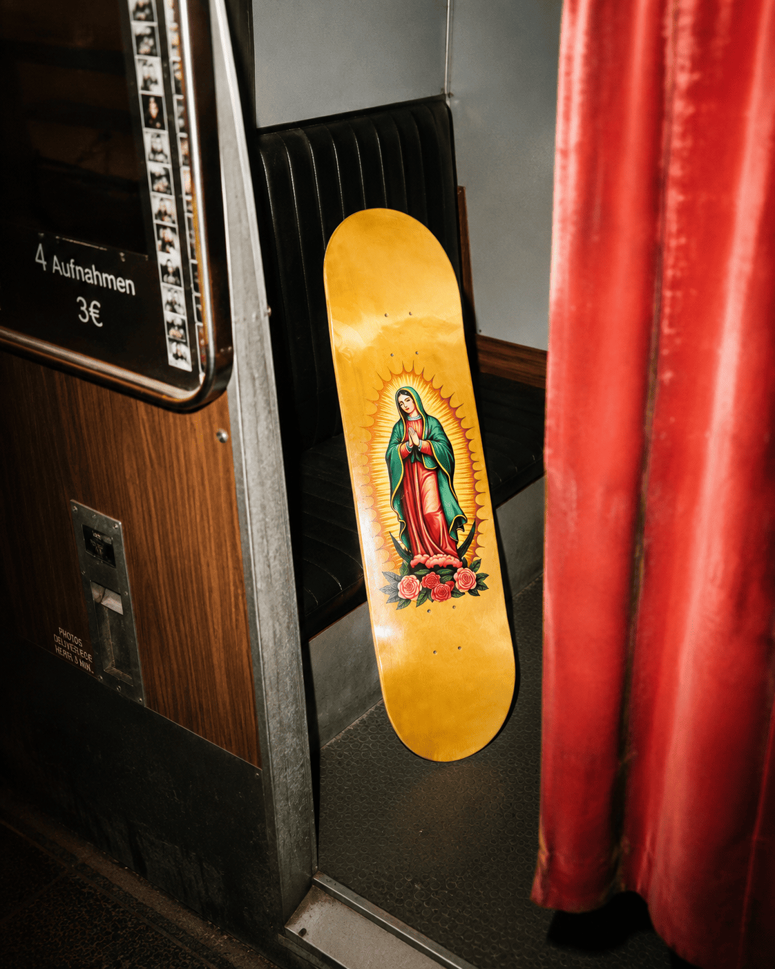 Notes from a Berlin Photoautomat: Our Lady of Guadalupe, Waiting on Silver-Gelatin Paper