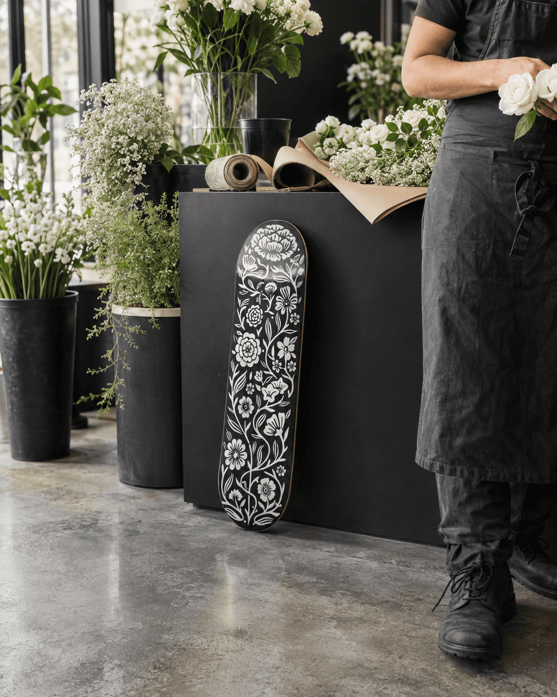  Skateboard Wall Art for Flower Shops and Florists