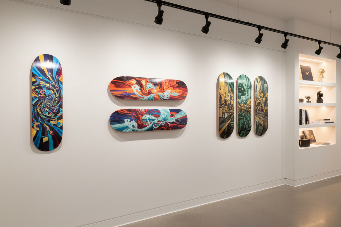  Single vs Diptych vs Triptych Skateboard Wall Art