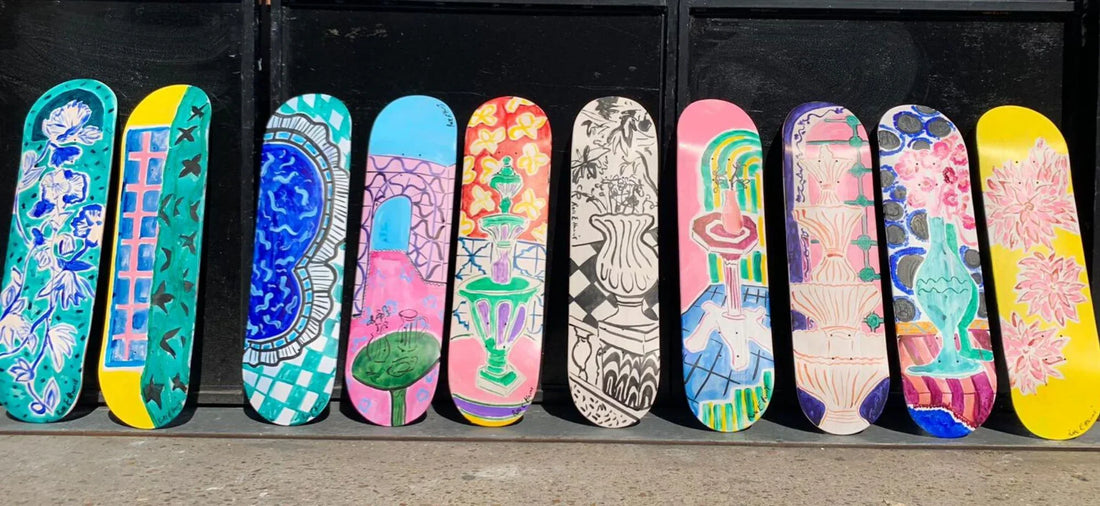 skateboard art
