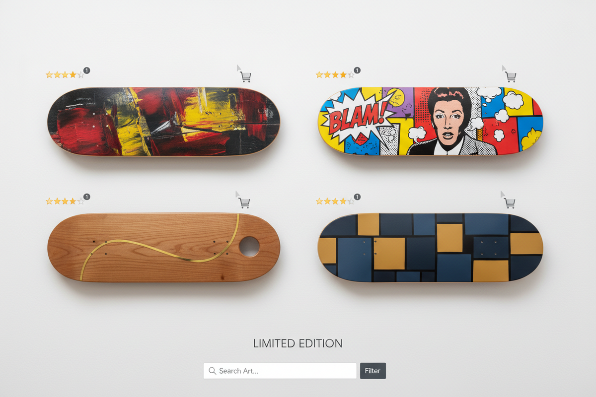 Best Online Marketplaces for Limited Edition Skateboard Art