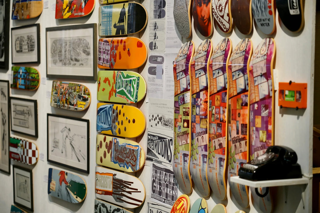 skateboard wall art 