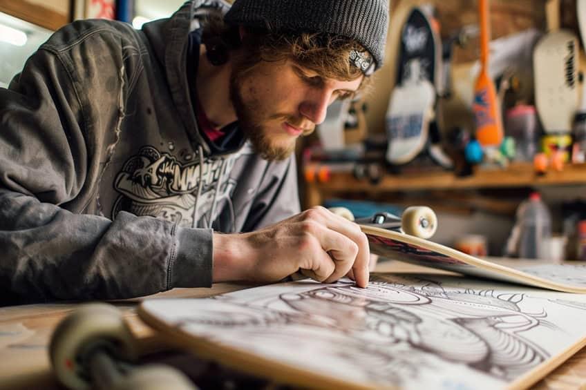 skateboard art