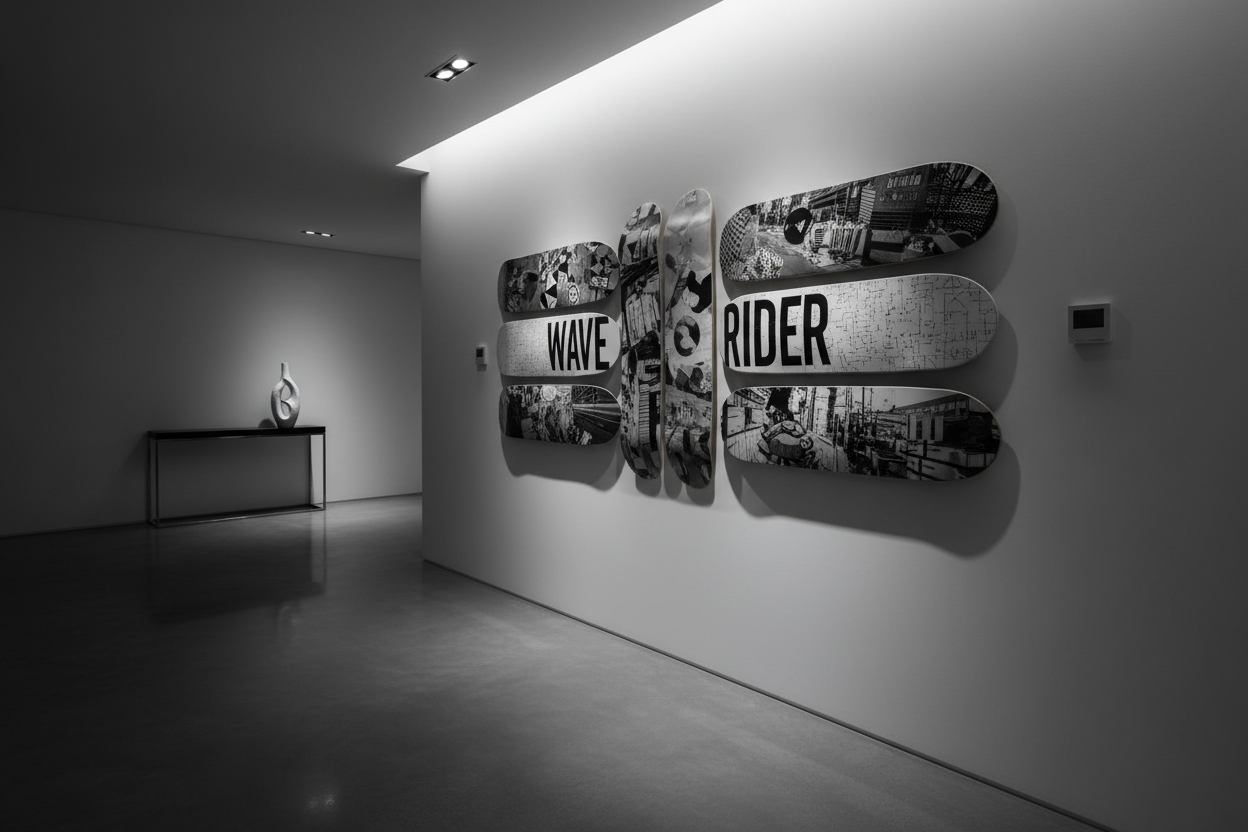 skateboard Hallway Wall Art