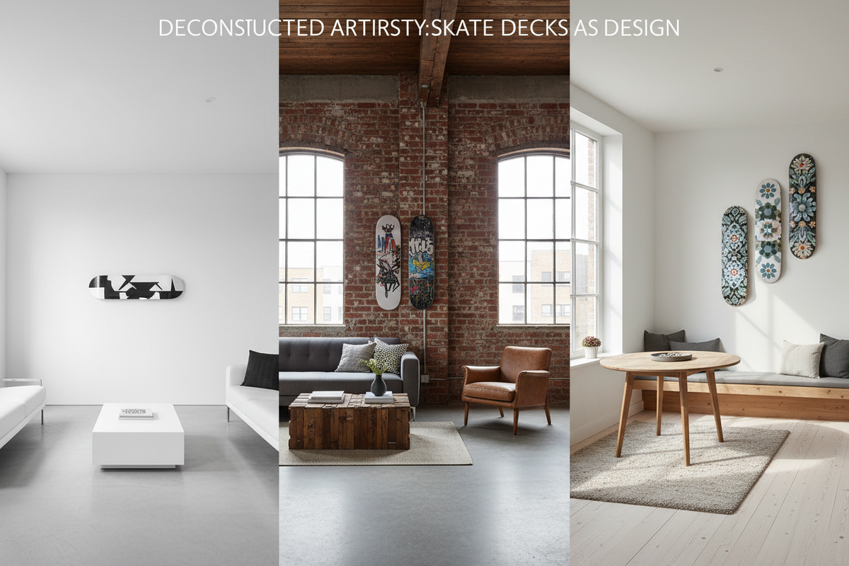 Skateboard Wall Art — How to Match It to Minimalist, Loft & Scandi Interiors