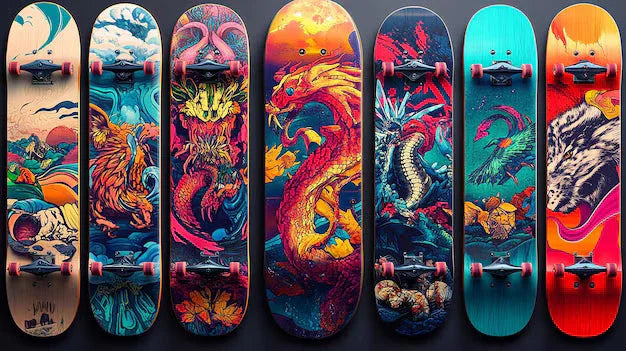 Skateboard art