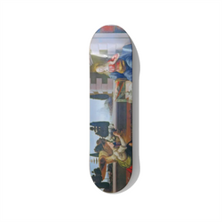 Leonardo da Vinci Annunciation skateboard wall art on premium Canadian maple deck