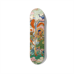 Guan Yu Chinese Warrior Deity skateboard wall art on premium Canadian maple deck