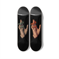 Hand with Serpent – Renaissance Surrealism Skateboard Deck Diptych Wall Art – Premium Canadian Maple Deck - deckarts.com