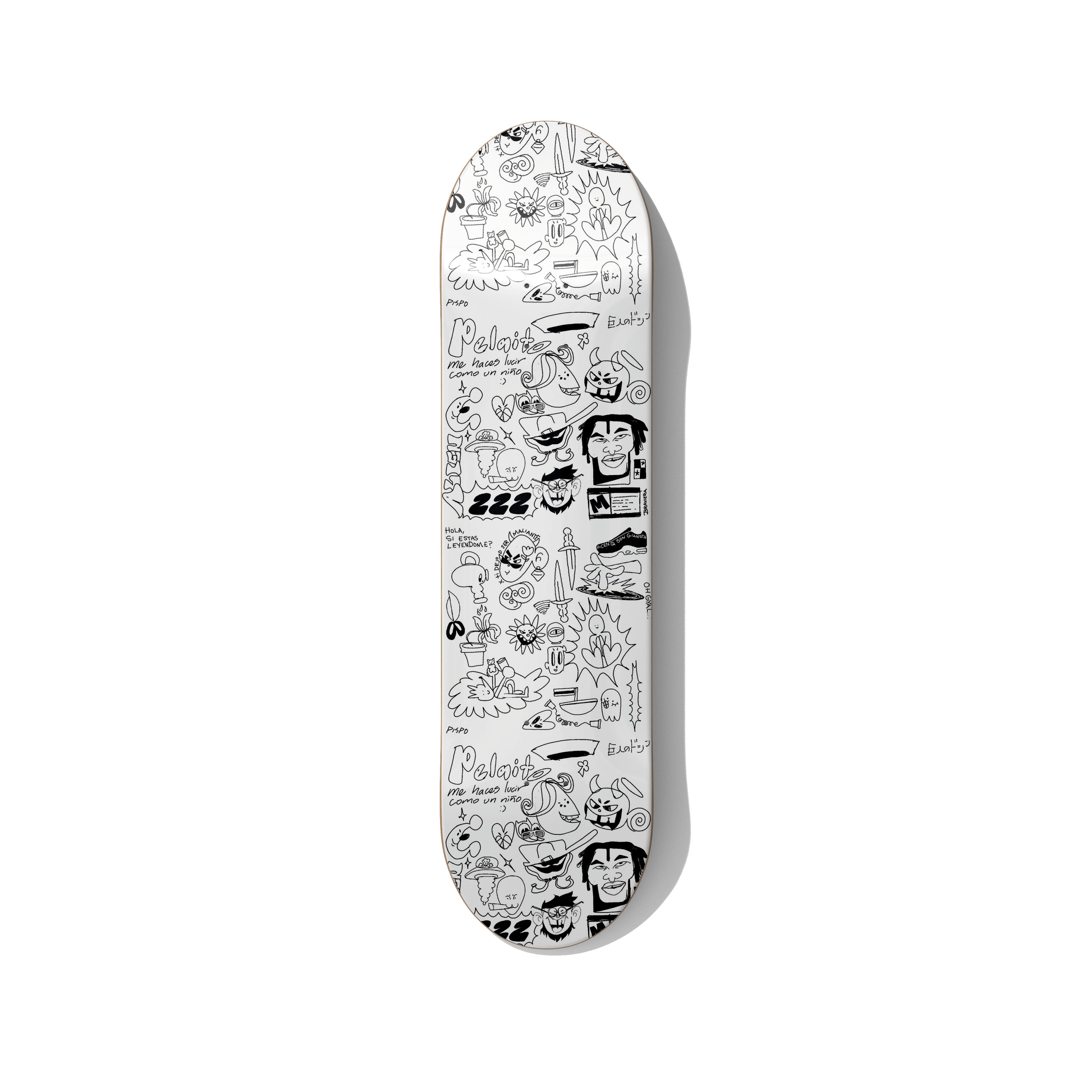 Panama Access Memory skateboard wall art on premium Canadian maple deck