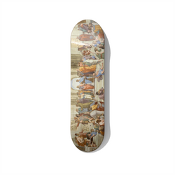 Raphael School of Athens skateboard wall art on premium Canadian maple deck
