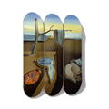 Salvador Dalí - The Persistence of Memory Skateboard Deck Triptych Wall Art - Premium Canadian Maple - deckarts.com