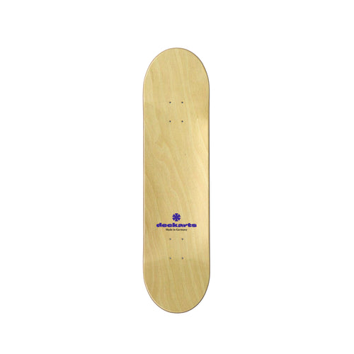 deckarts skateboard wall art on premium Canadian maple deck, back view