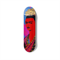 Floral Portrait Pop Art Skateboard Wall Art on Canadian Maple - deckarts.com