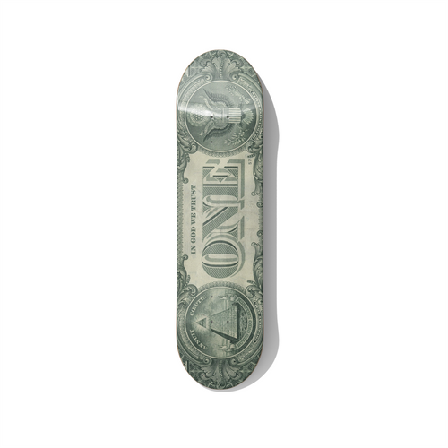One Dollar Bill – Money Art Skateboard Wall Art – Premium Canadian Maple Deck