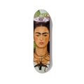 Frida Kahlo Self-Portrait with Thorn Necklace and Hummingbird Skateboard Wall Art - Premium Canadian Maple Deck.