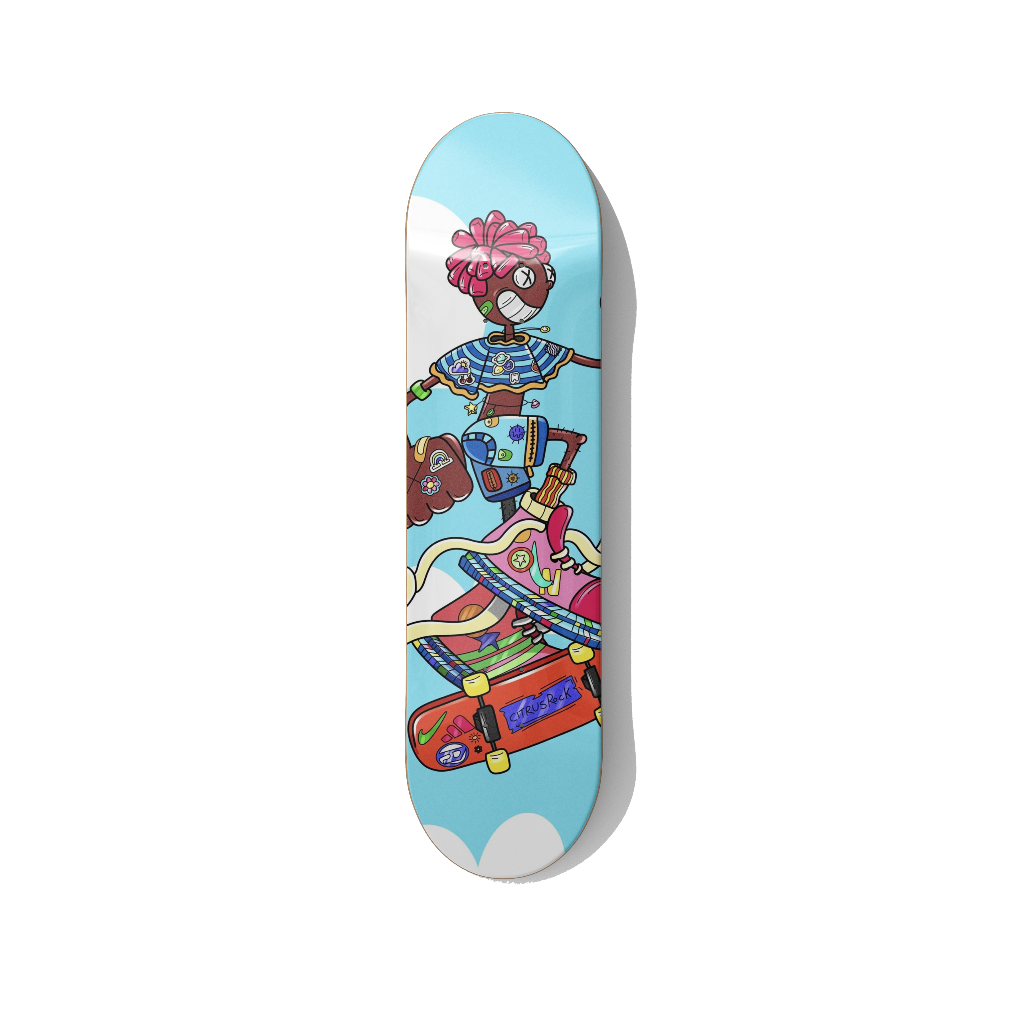 Skateboard Art – Reach the Sky / Citrus Rock