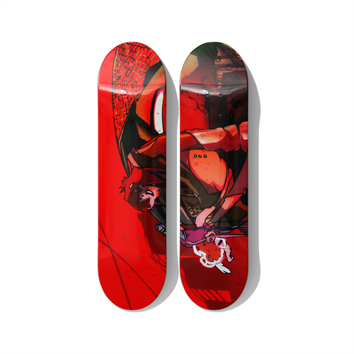 Skateboard Art – Inked & Outed Diptych Deck Set