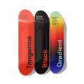 Color Theory designer typography skateboard deck triptych wall art on Canadian maple