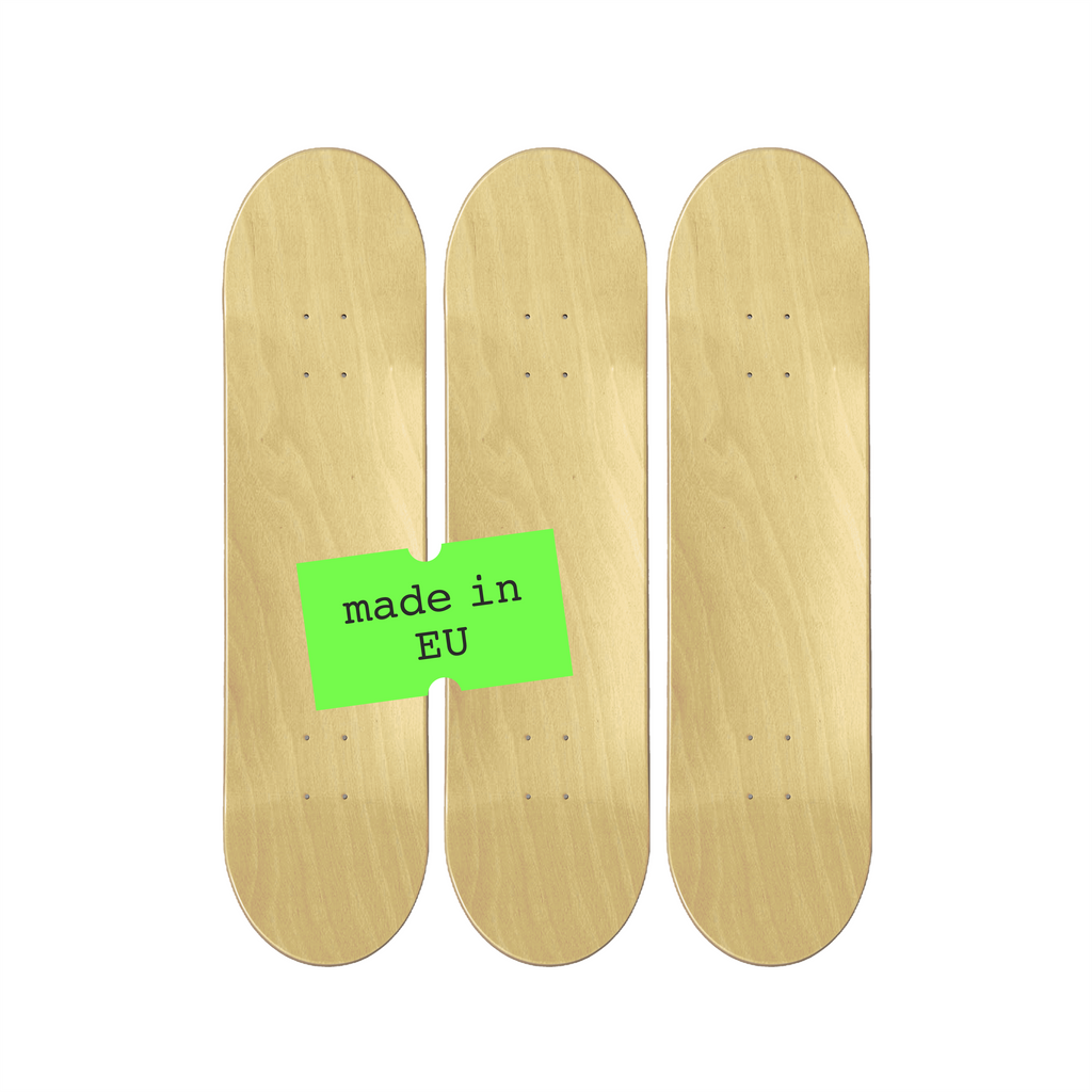 Maneki Neko - Lucky Cat Skateboard Deck Triptych Wall Art - Premium Canadian Maple - deckarts.com