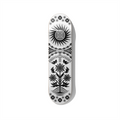Sunrise sun Baltic folklore skateboard wall art on premium Canadian maple deck